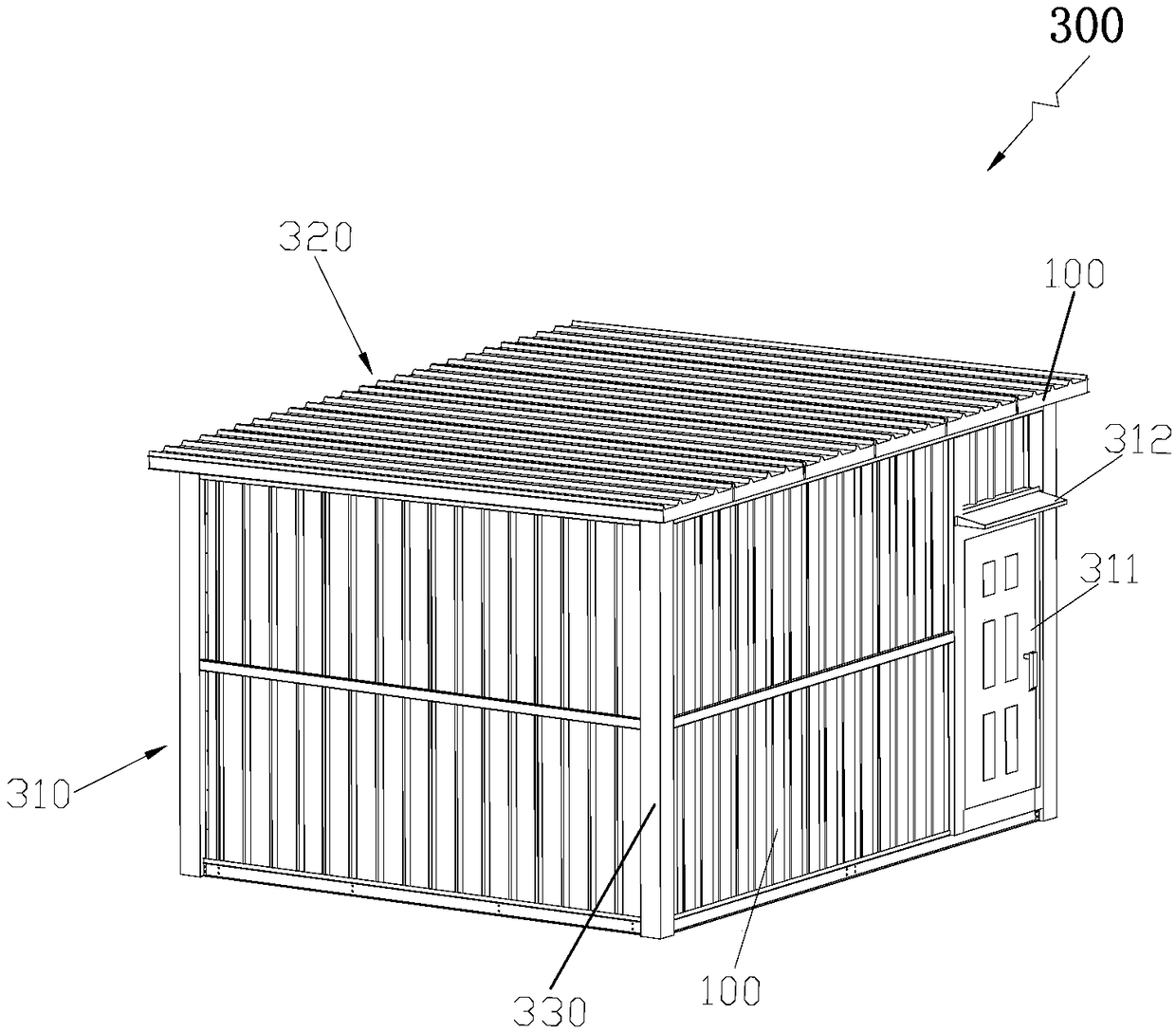 Iron armored plate and manfacture process thereof and communication base station room adopting the iron armored plate