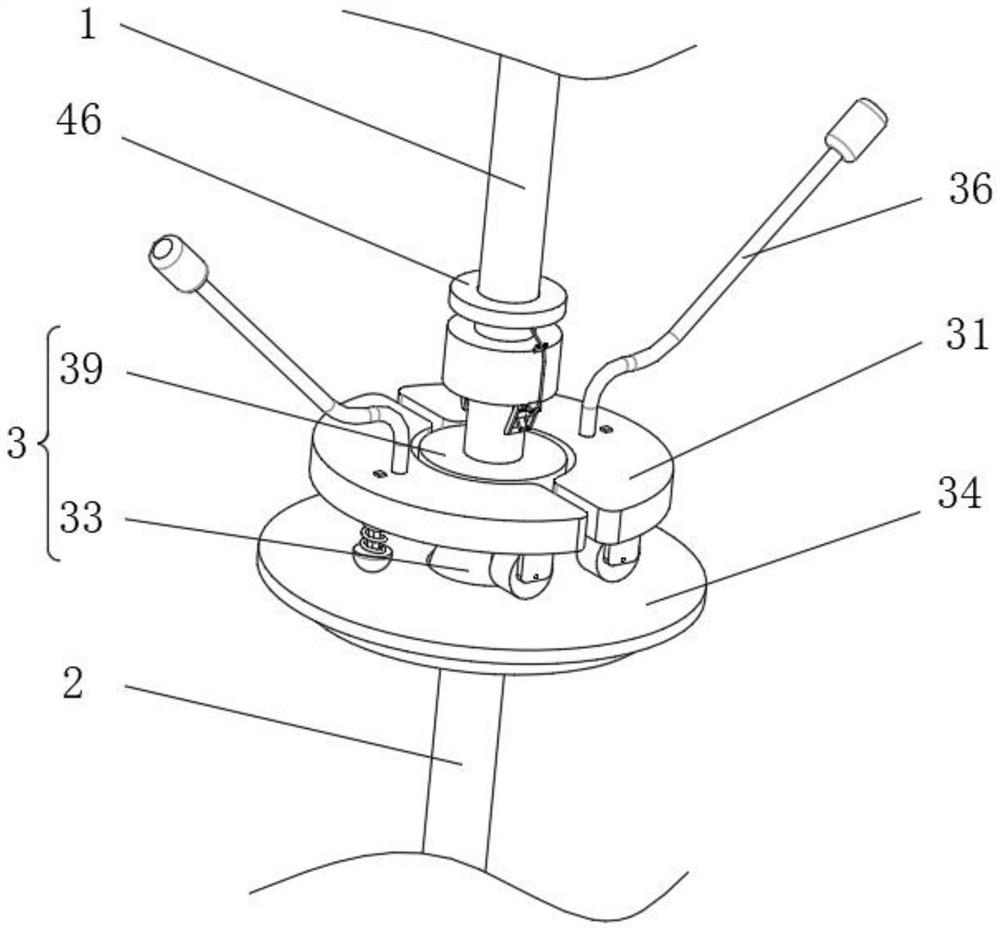 Ultrasonic-guided nerve block puncture needle with external guiding mechanism