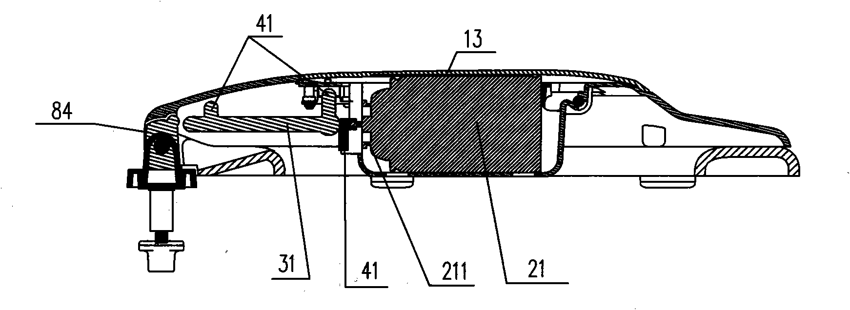Pedestal pan provided with plate cover with built-in spraying system