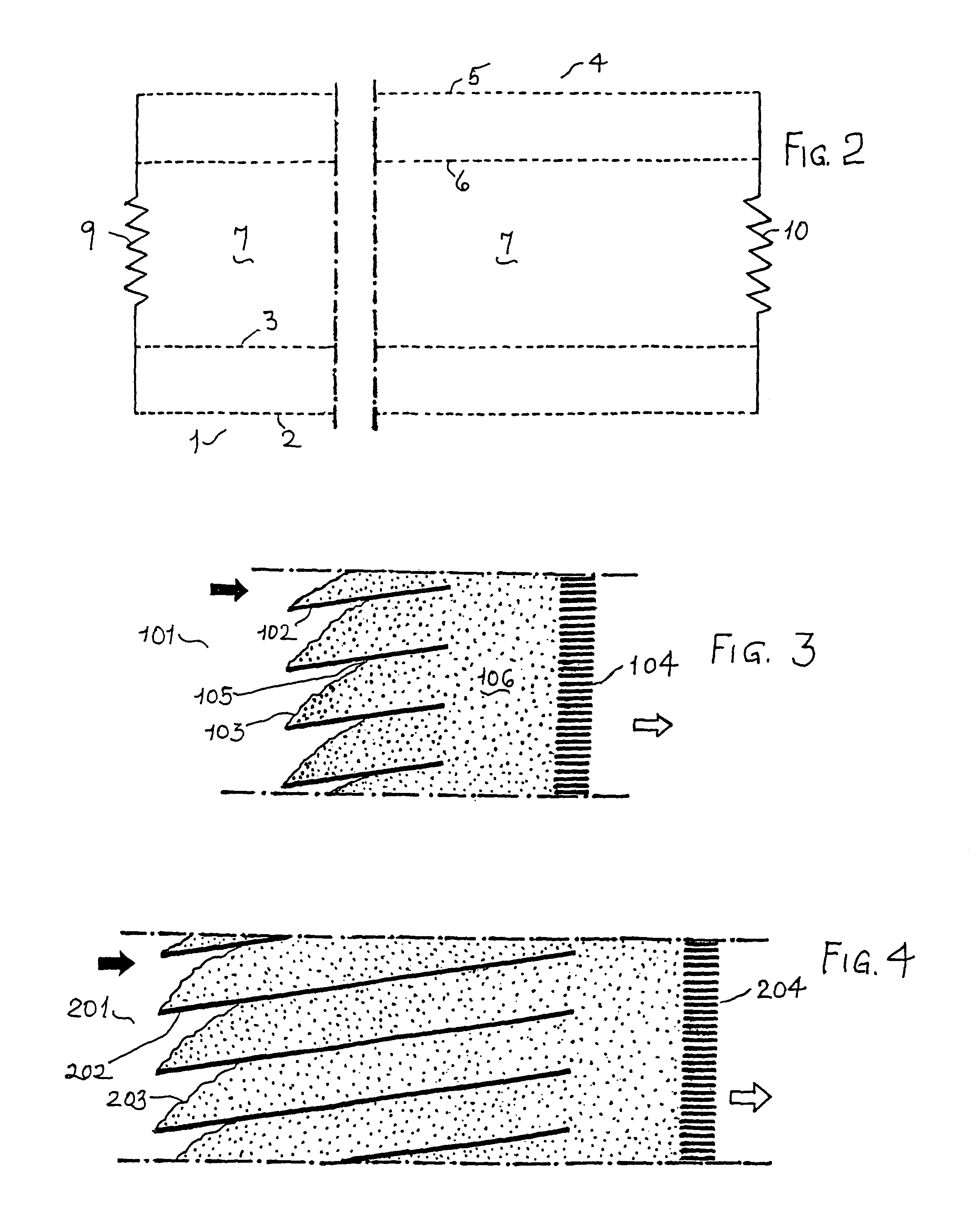 Method and apparatus for renewing gas-entry faces of a panel for gas and granular material contacting