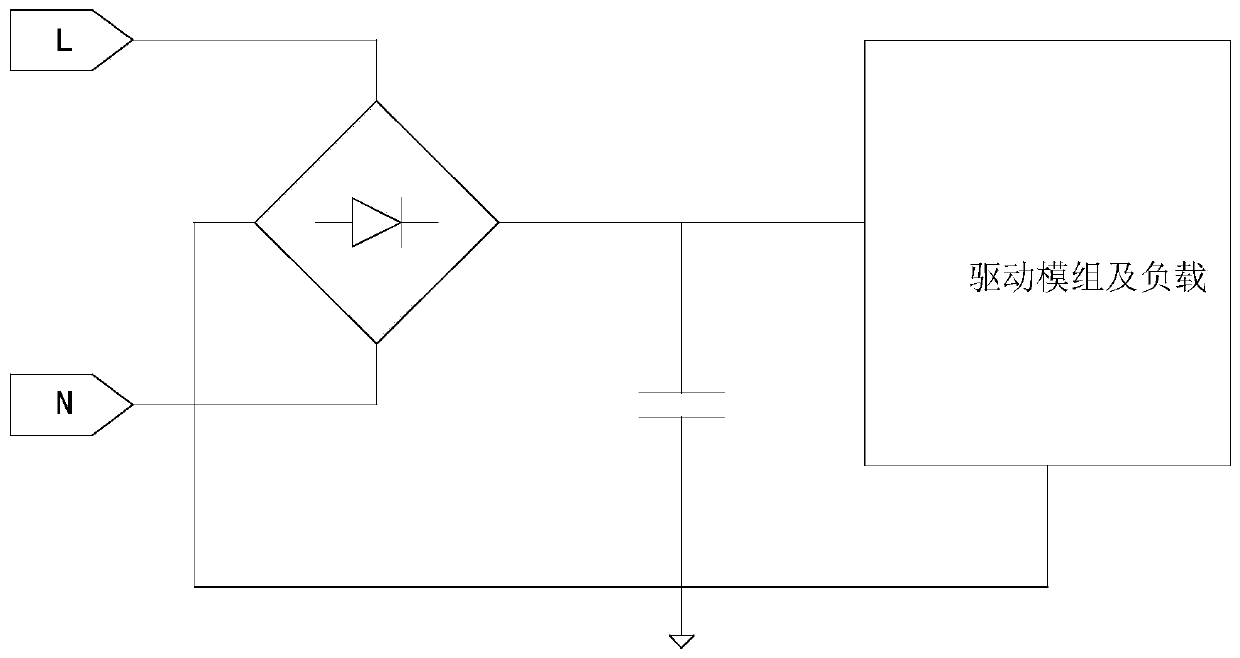 Mains voltage leakage detection control circuit and method