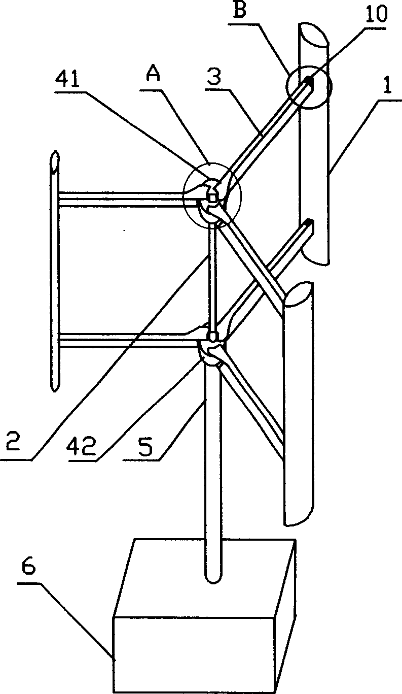 Wind blade device for wind generating system