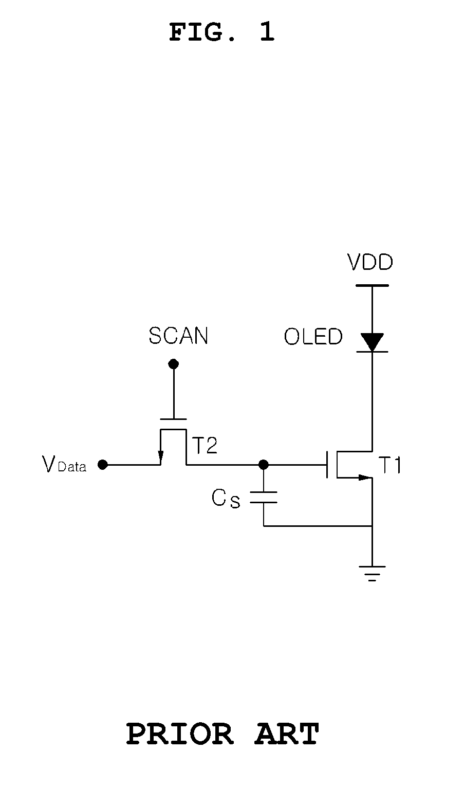 Active matrix OLED driving circuit using current feedback