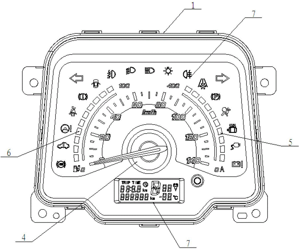 Electric car instrument assembly