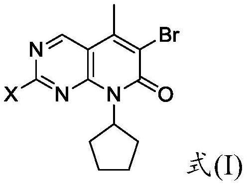 A kind of preparation method of palbociclib mother core structure compound