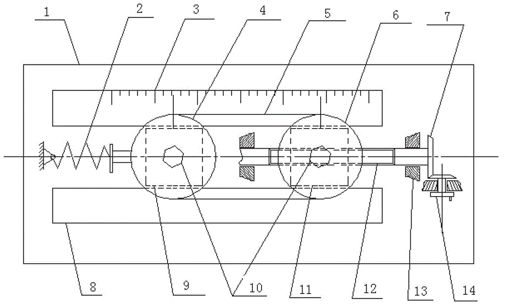 Device for detecting length of belt of engine of motor vehicle