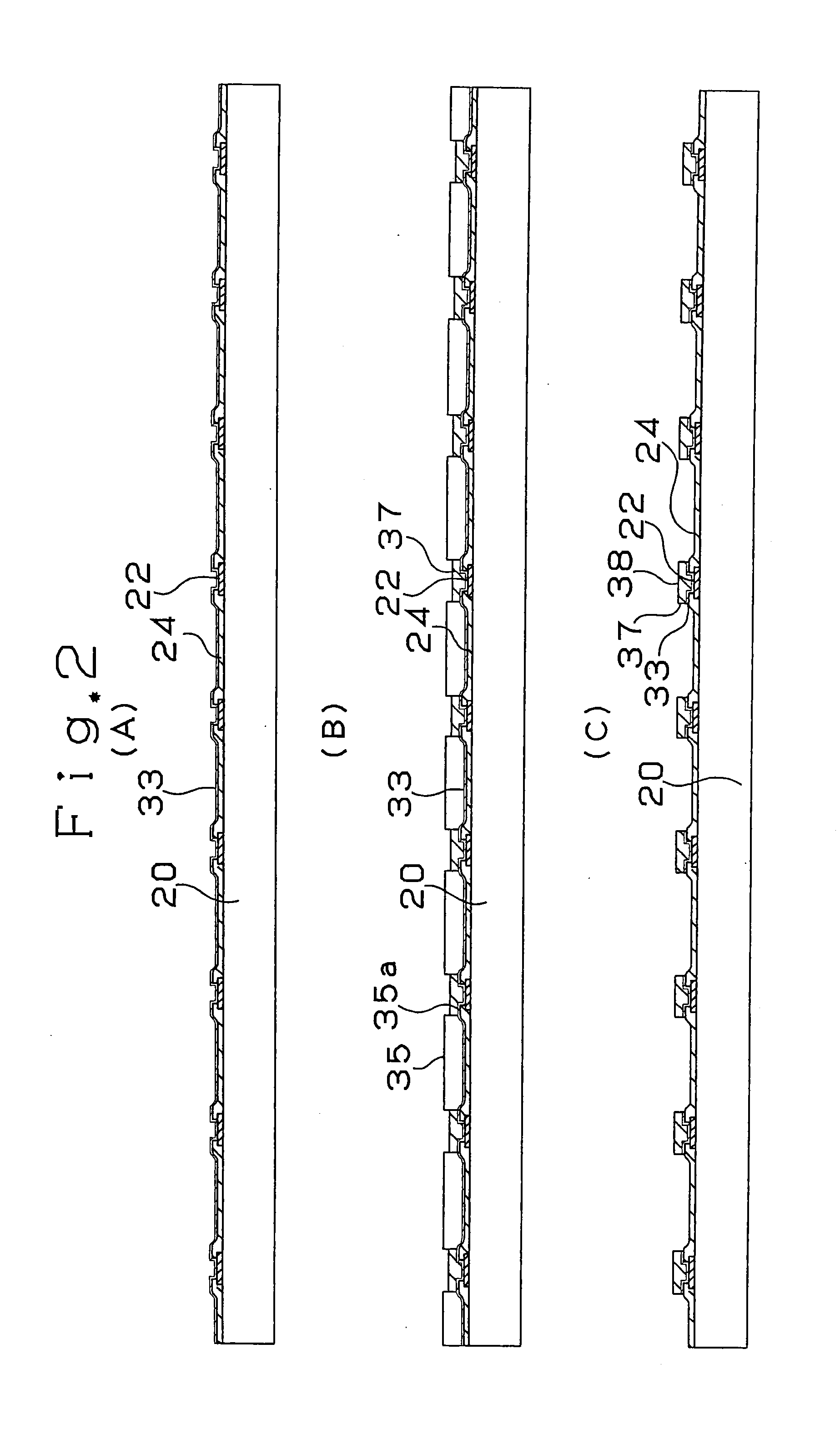 Semiconductor element, method of manufacturing semiconductor element, multi-layer printed circuit board, and method of manufacturing multi-layer printed circuit board