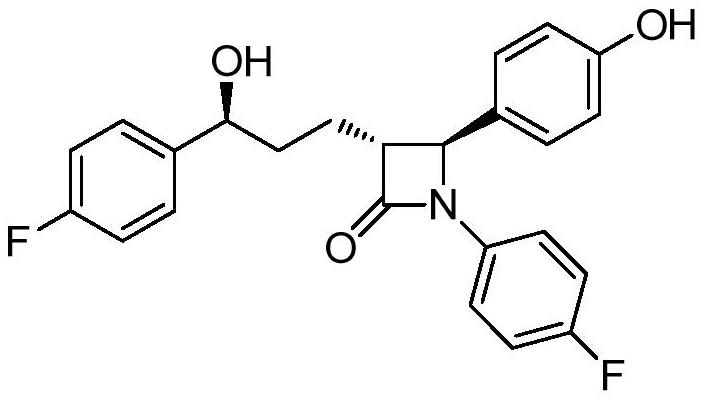 Ezetimibe intermediate and preparation method of ezetimibe