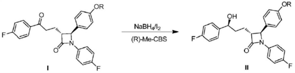 Ezetimibe intermediate and preparation method of ezetimibe