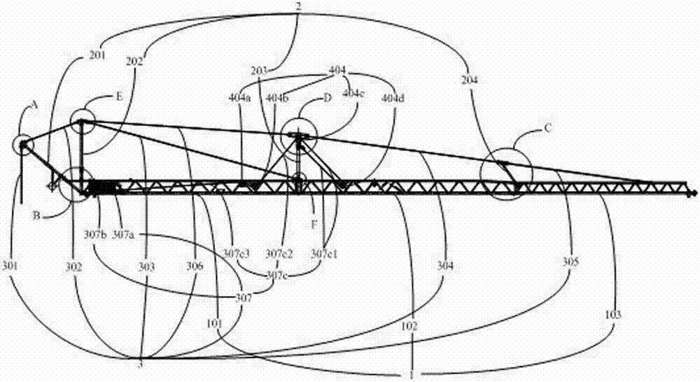 Automatic folding and unfolding mechanism of folding arm of crane and folding and unfolding method of mechanism