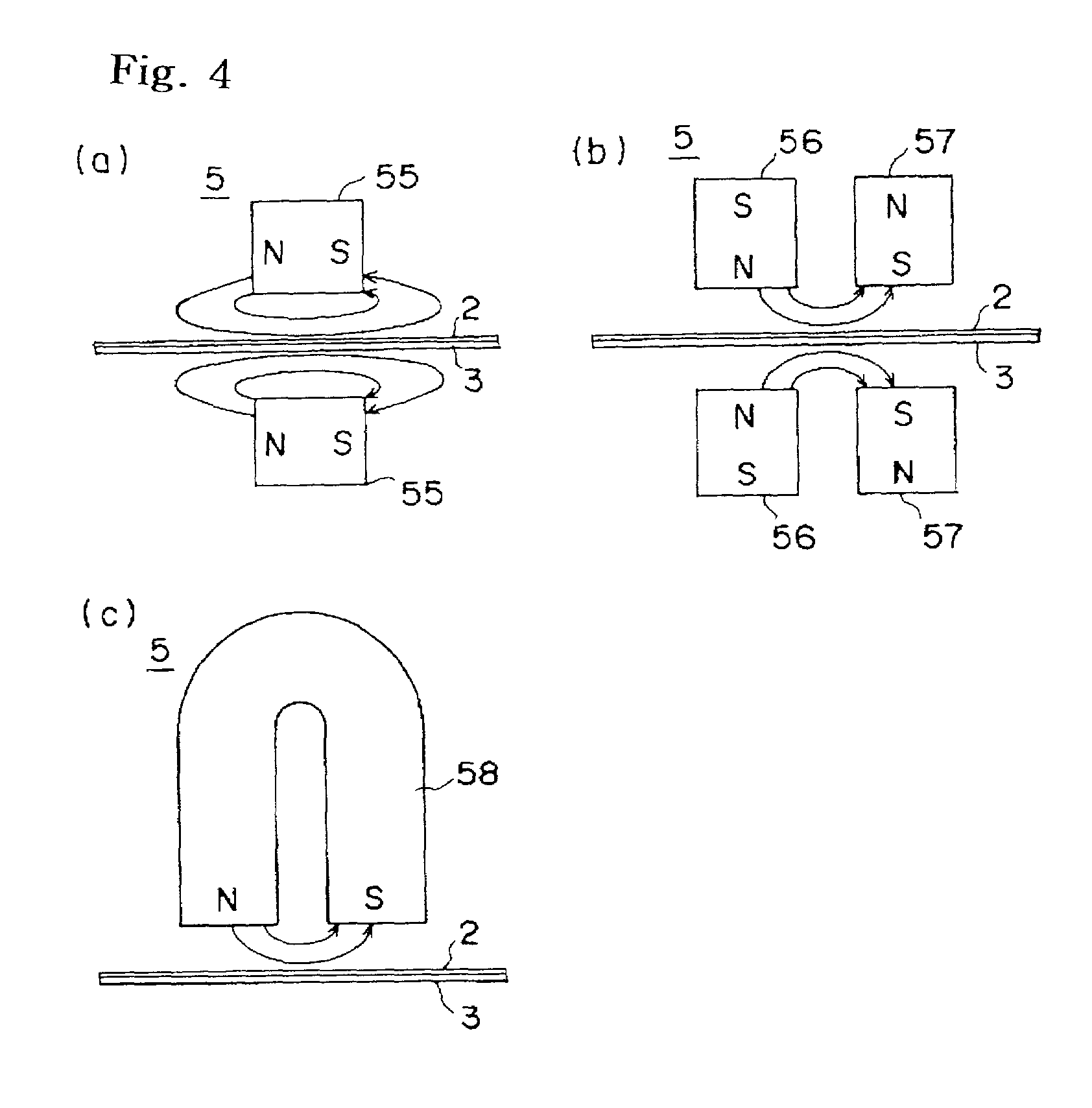 Method and apparatus of magnetically transferring information signal from master medium to slave medium