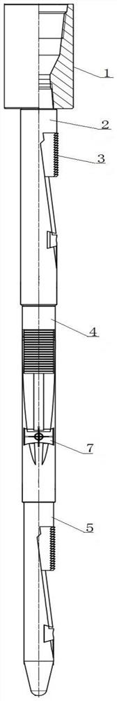 Full-size fishing spear for pipe drops in oil-water well and fishing method thereof