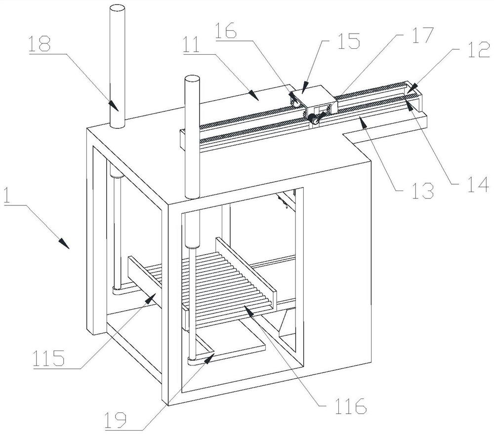 A dismantling and picking device for sorting bins and a method of using the same