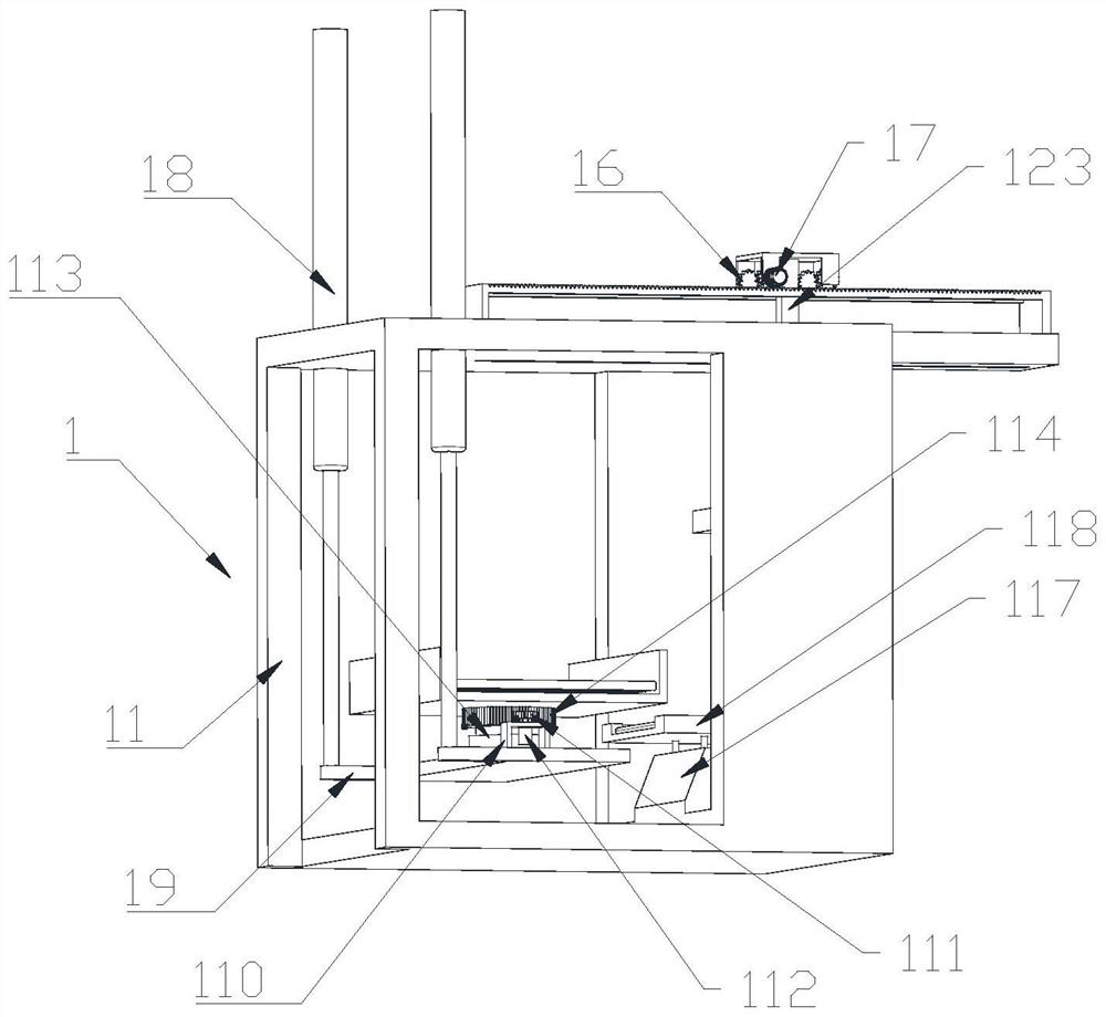 A dismantling and picking device for sorting bins and a method of using the same