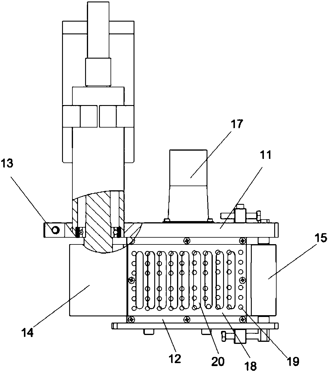 Release paper suction feeding and cutting applying device