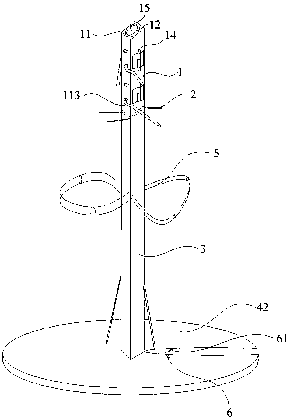 Lock catch type descent control device and lock catch type descent control system thereof