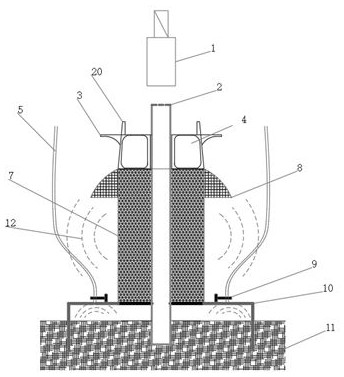 A suction bucket type underwater piling noise reduction device and its construction method