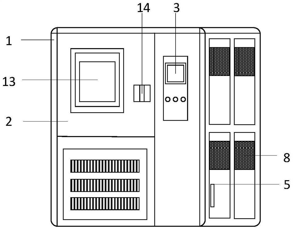 Intelligent battery testing device, system and method for electric power monitoring and shooting device