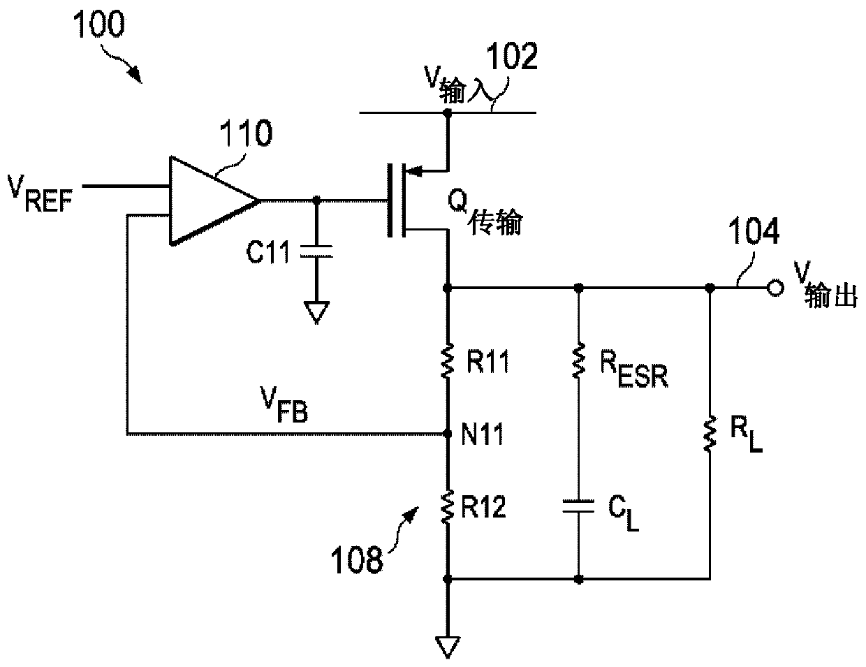 Method and circuitry for compensating low dropout regulators