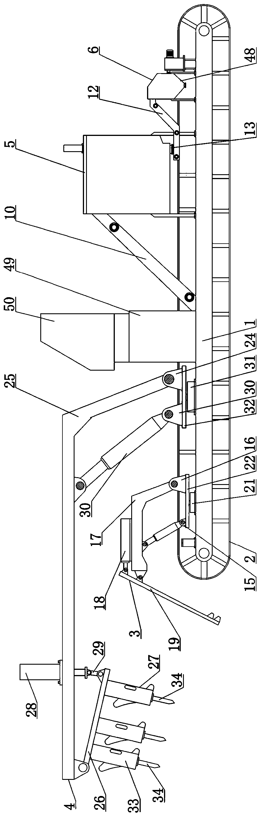 Ore mining and crushing integrated efficient-mining device and method