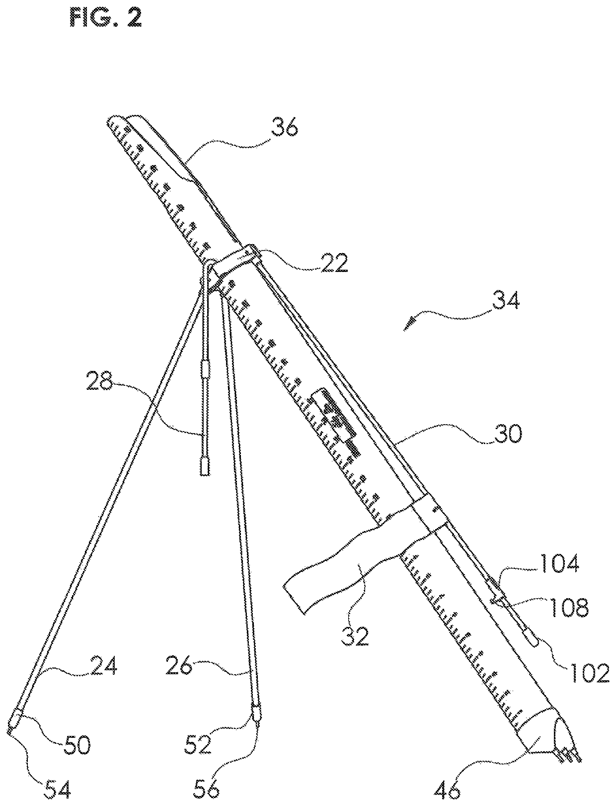 Tripod fishing rod holder and protective storage tube