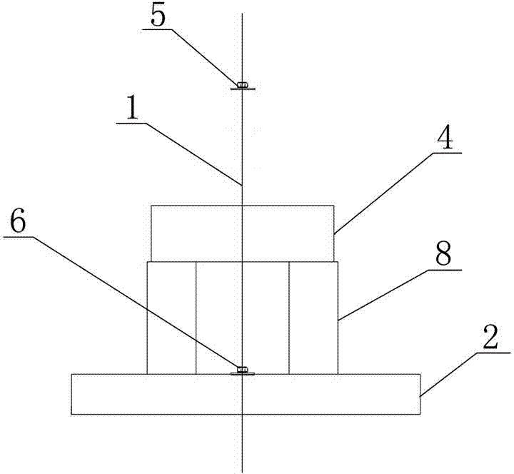 Cast-in-place beam support truss integral dropping and dismounting tool and construction method thereof