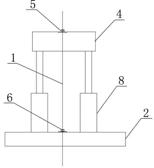 Cast-in-place beam support truss integral dropping and dismounting tool and construction method thereof