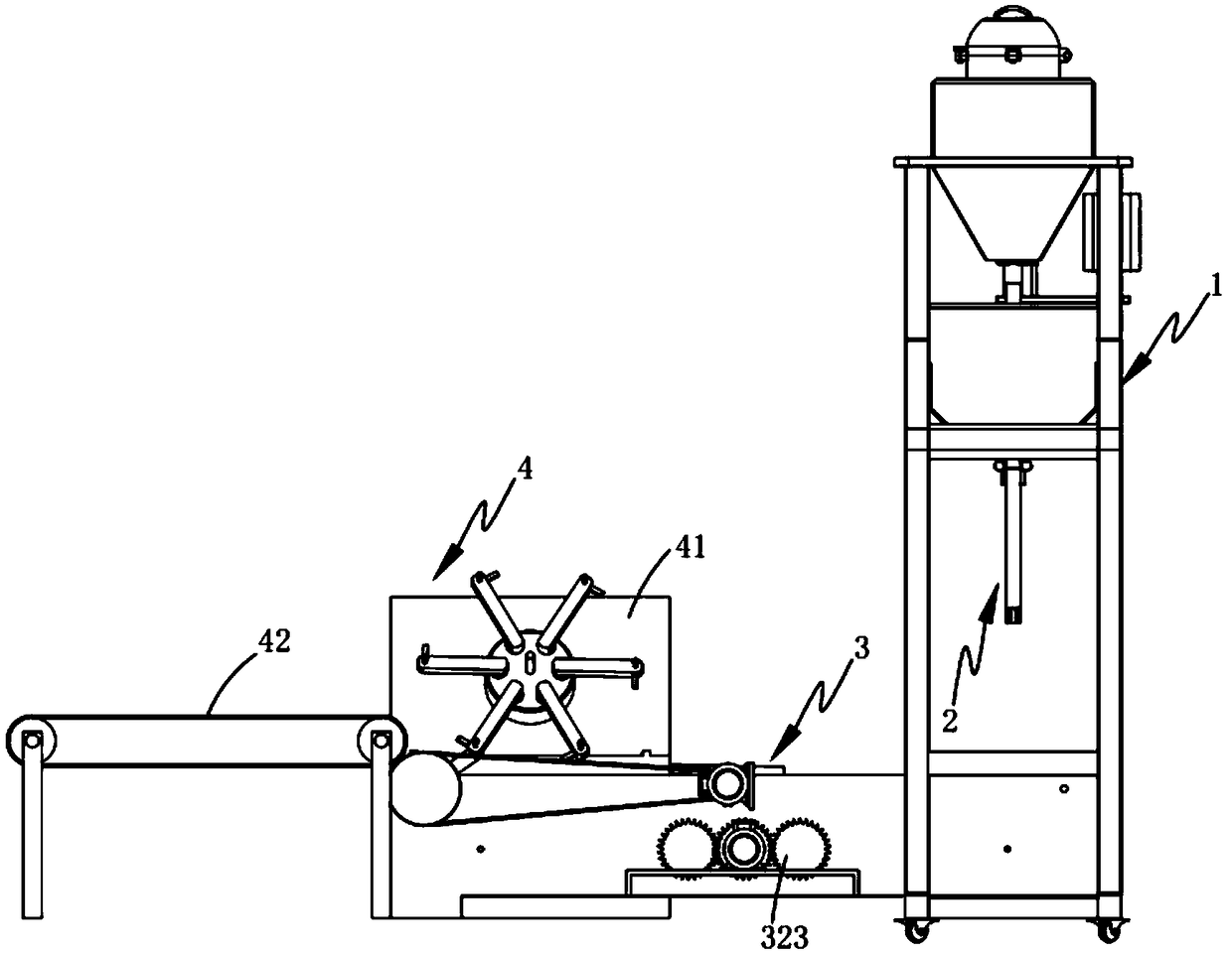 Donut forming and frying device