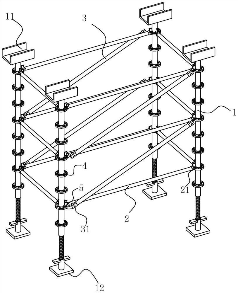 Box girder support system construction process