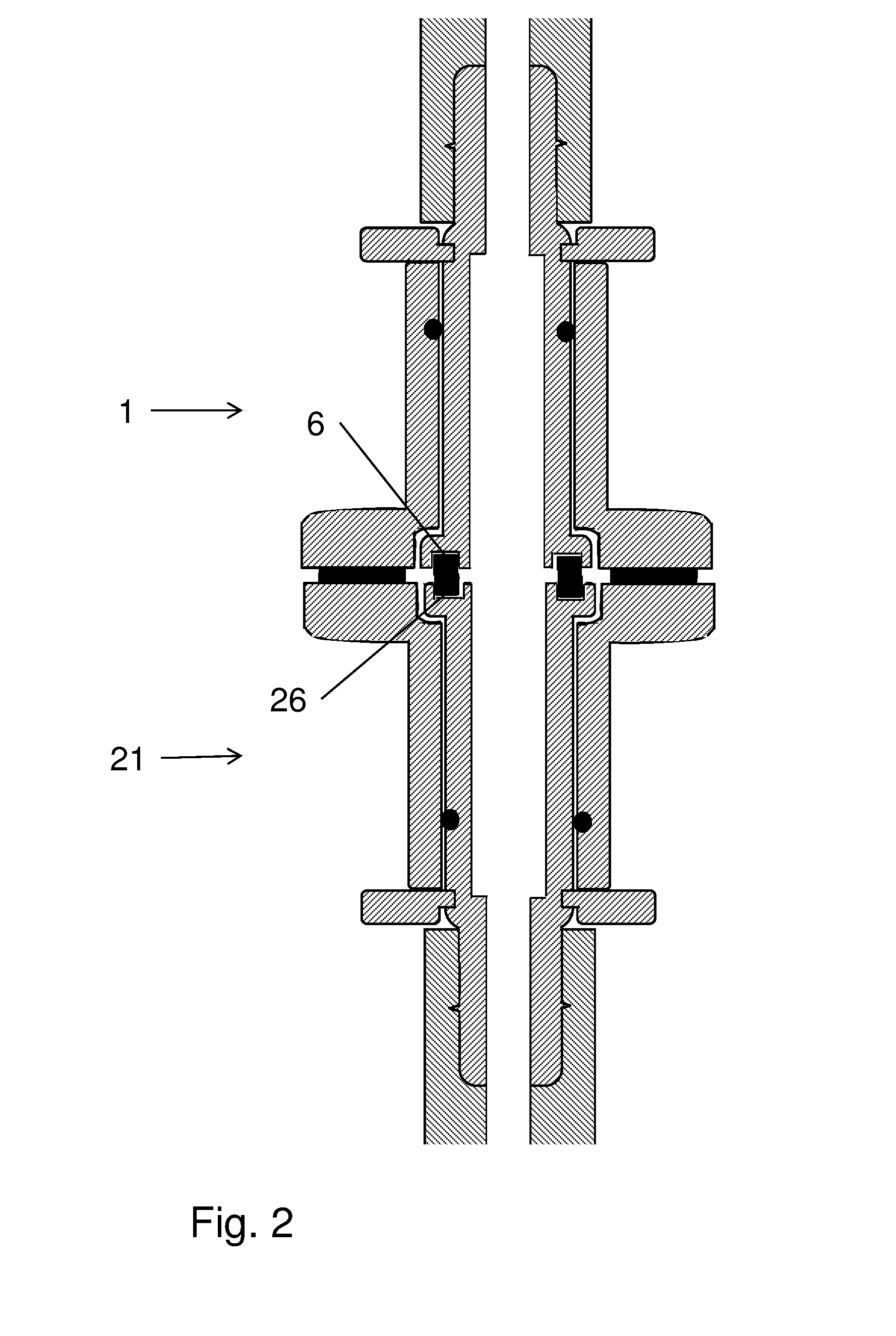 Connector for aseptic connection
