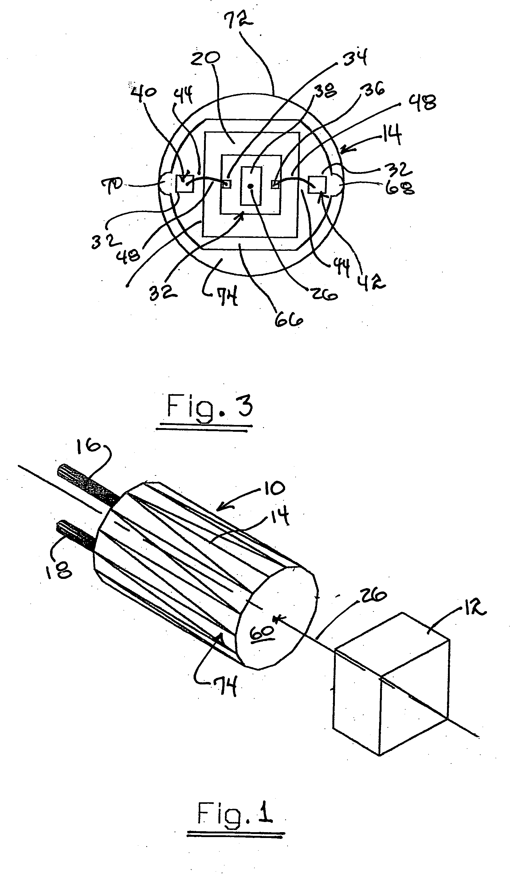 Minimized cross-section sensor package