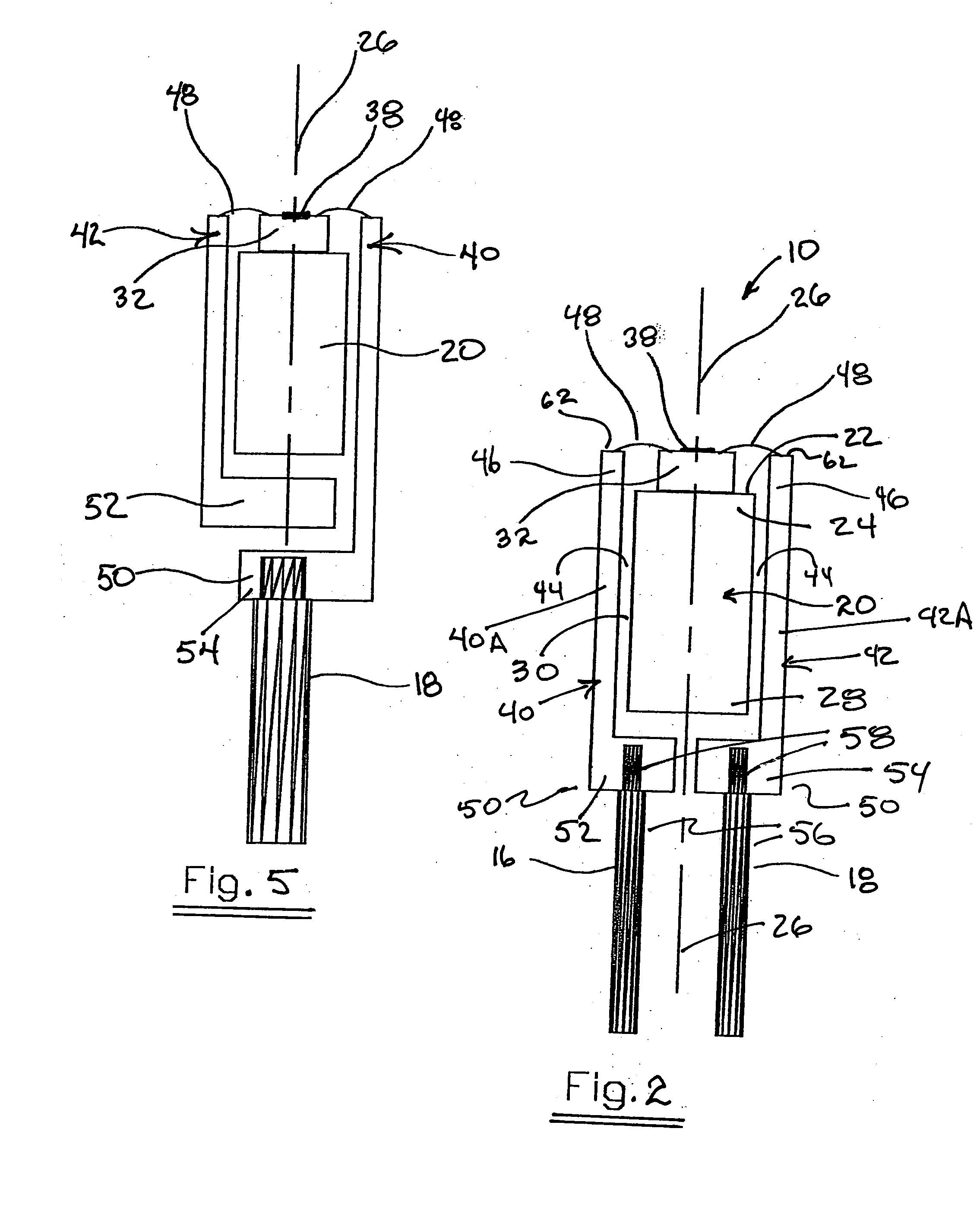 Minimized cross-section sensor package