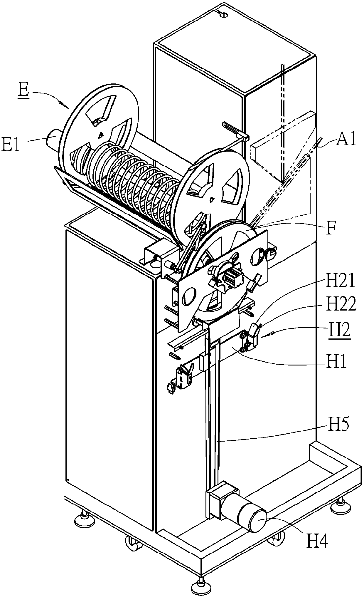 Method and device for conveying reel cassette for electronic component packaging carrier tape