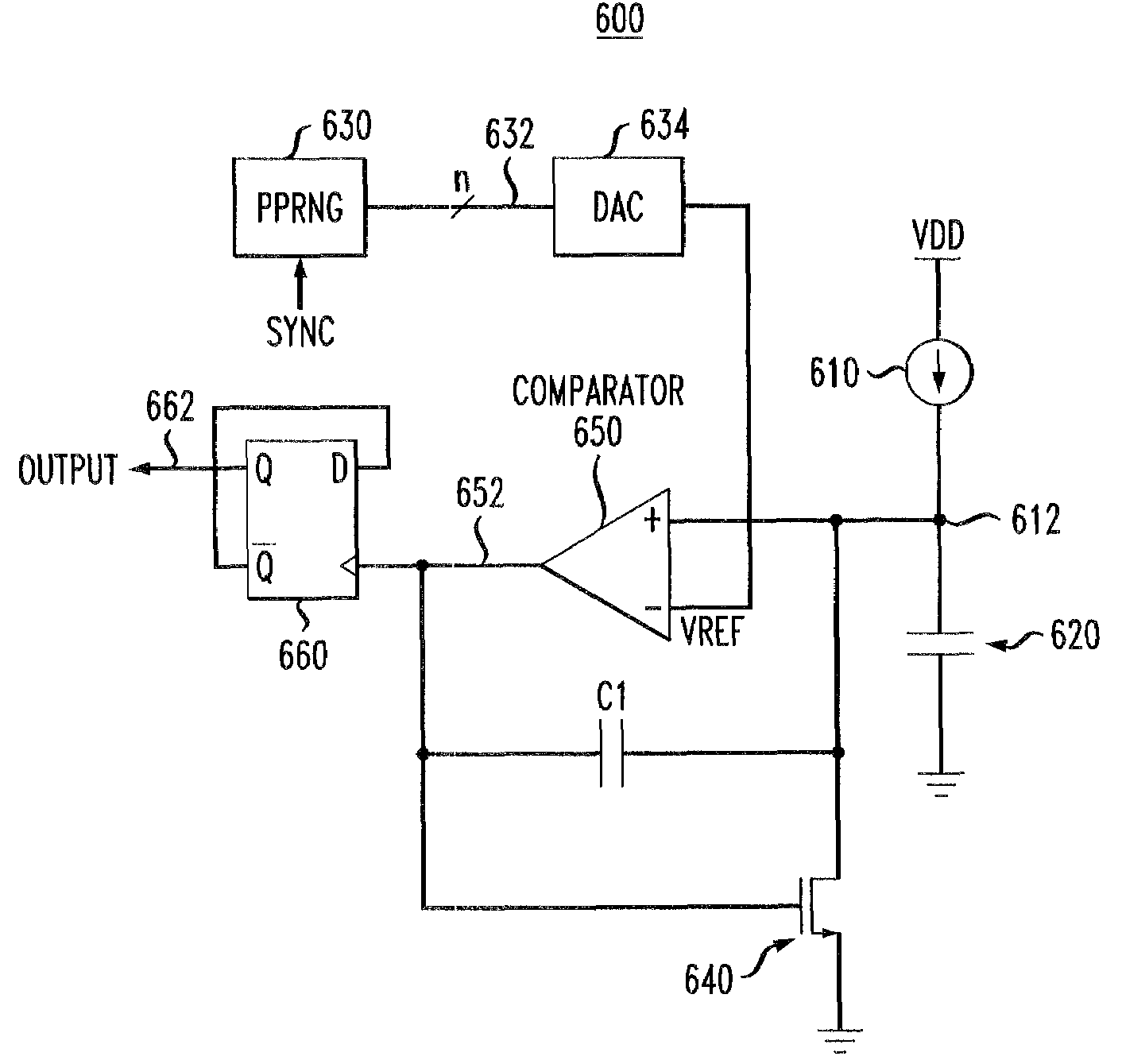 Switched-current oscillator for clock-frequency spreading