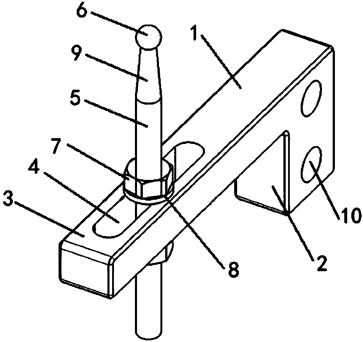 Leather nail-hanging structure for door panel