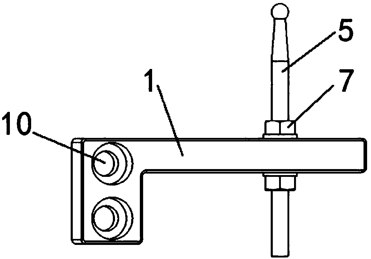 Leather nail-hanging structure for door panel