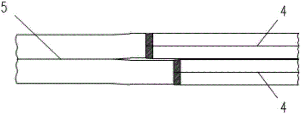 Single-double continuous coil