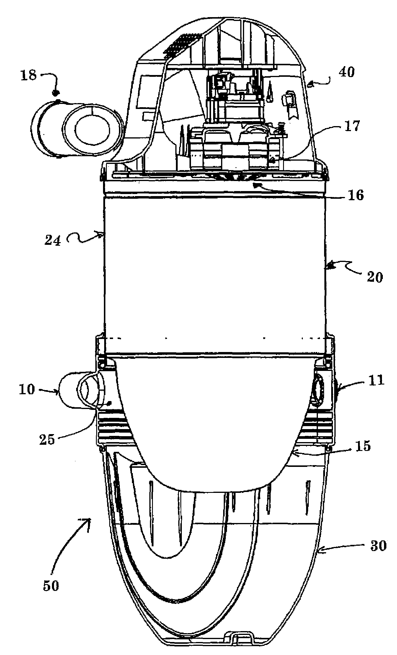 Nested Packaging For Central Vacuum Cleaner