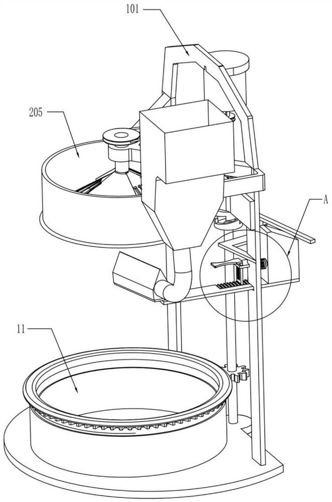 Fermented soya bean making machine with yeast spreading and crushing functions