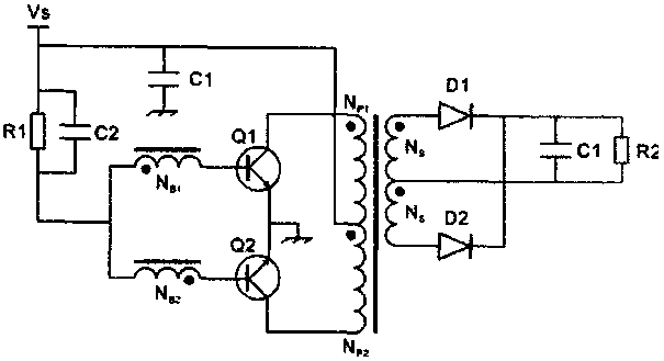 Bidirectional or multidirectional DC-DC conversion circuit based on Royer