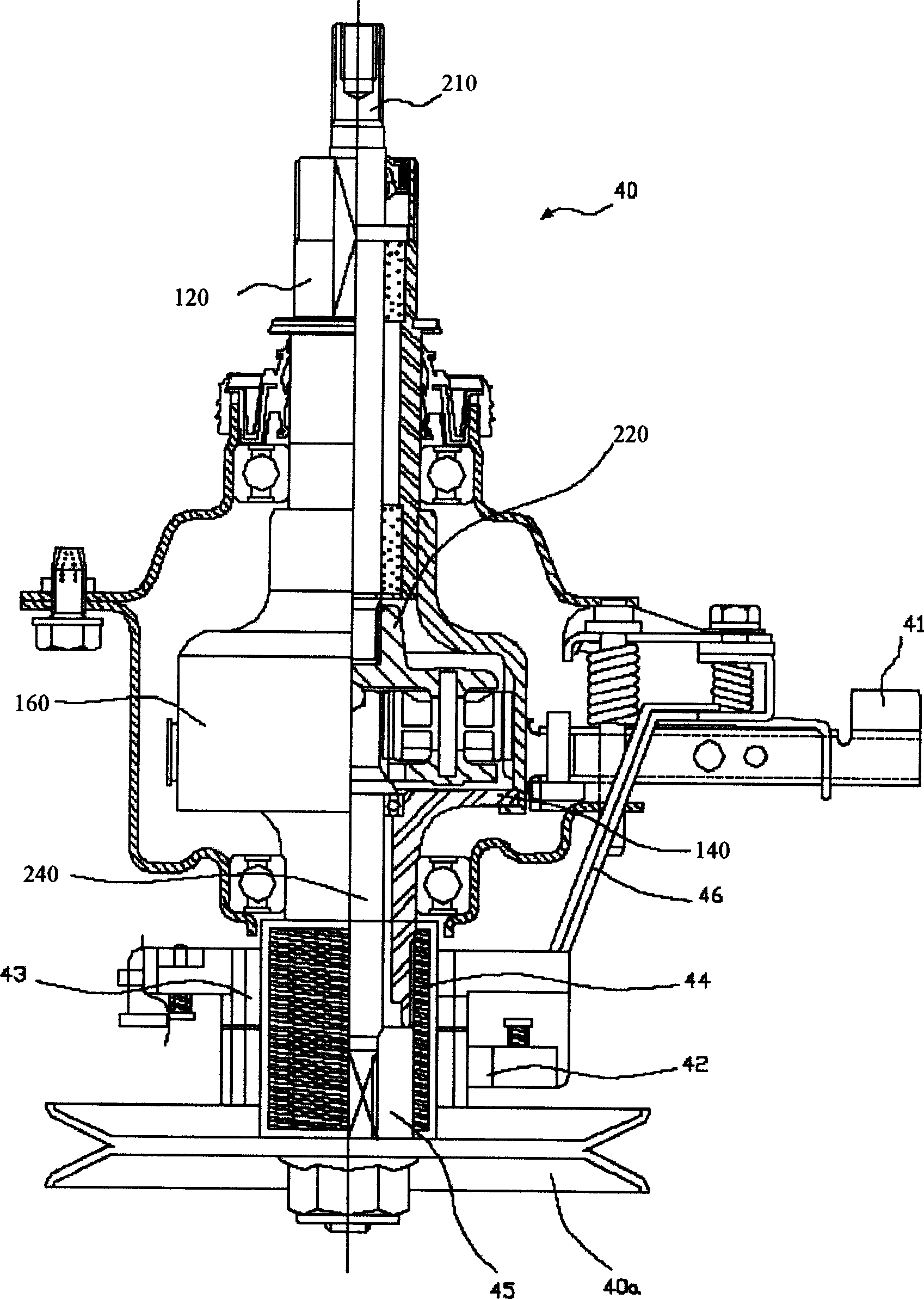 Driving device of full-automatic washing machine