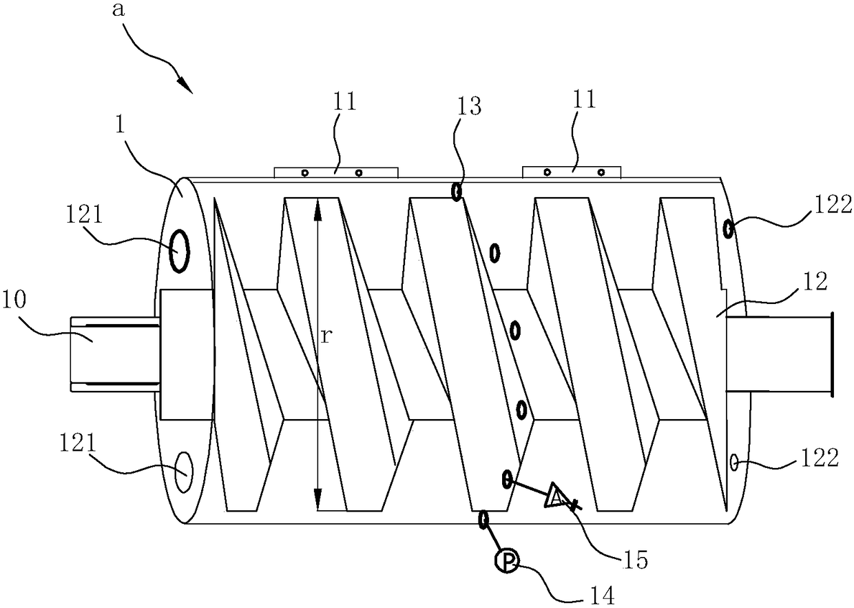 A kind of preparation method of rubber-lined screw