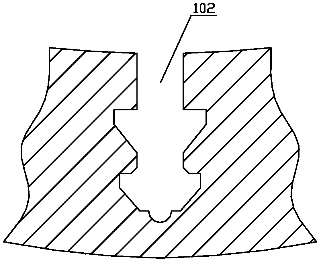 Method for machining gas compressor fixed blade ring of gas turbine