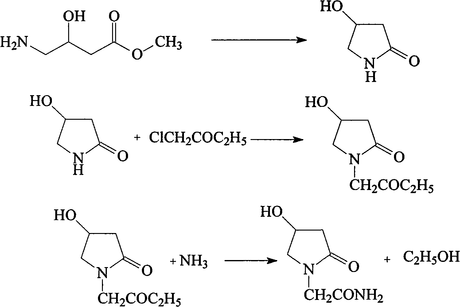 Oxiracetam compound and new method thereof
