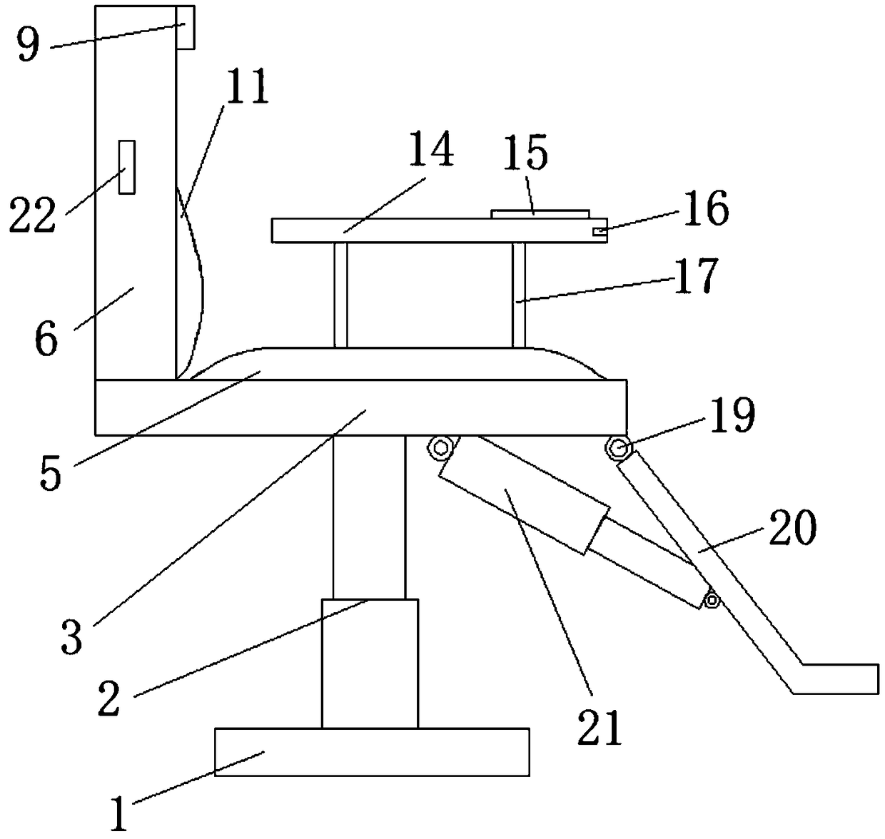 Temperature-adjustable seat for communication technology