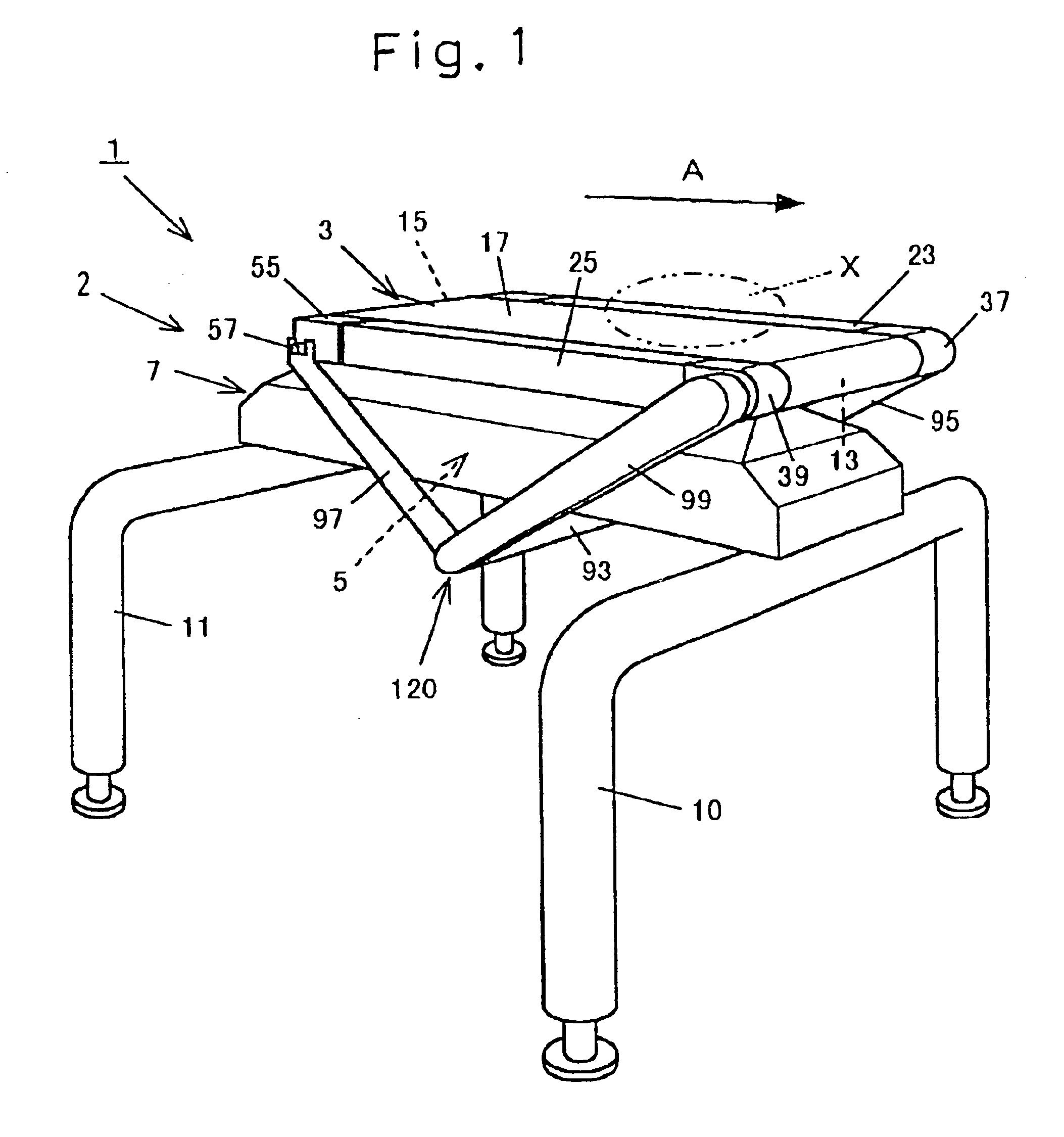 Conveyor apparatus and commodity inspecting equipment utilizing the same