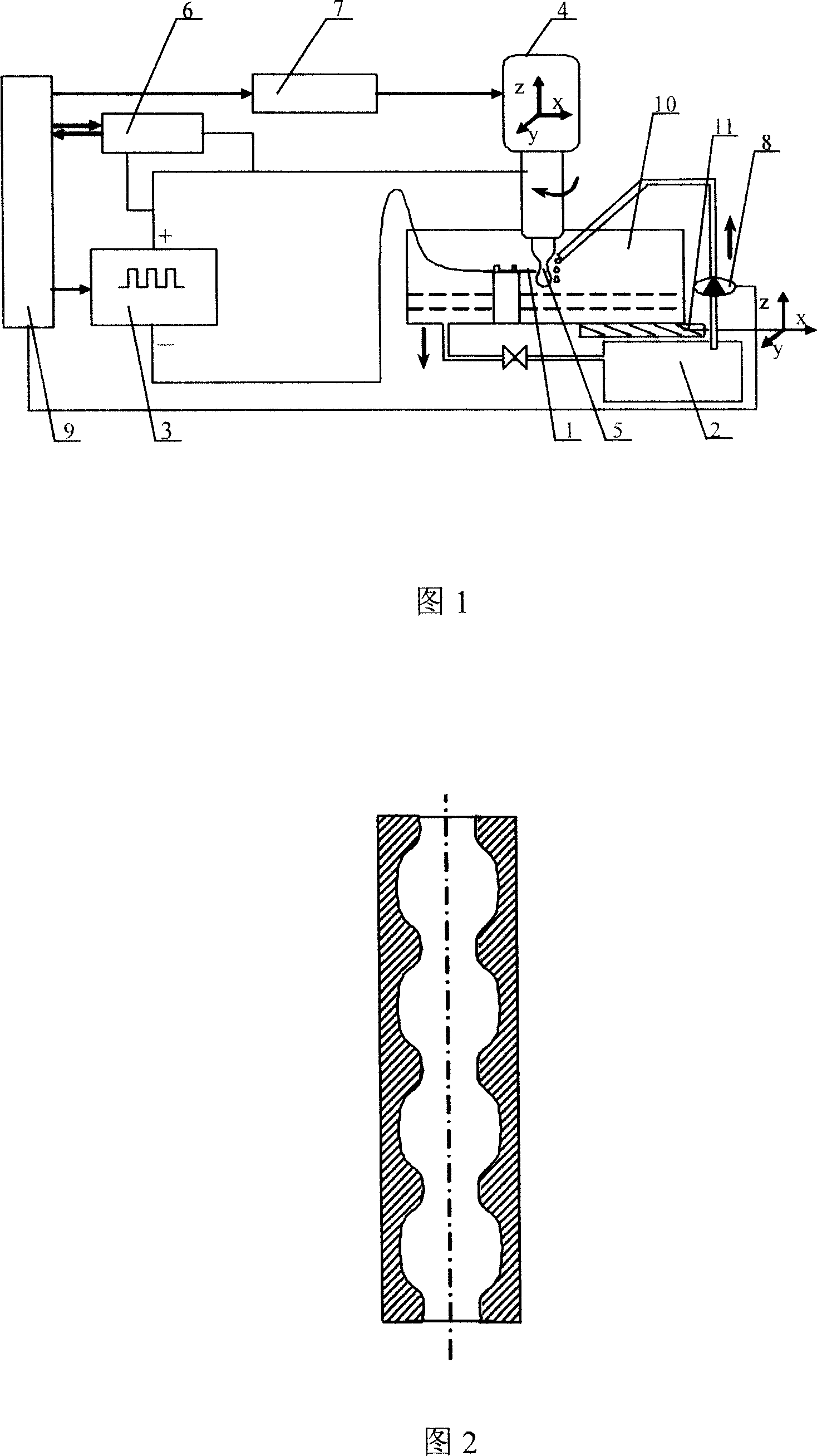 Electrolytic lathe working method