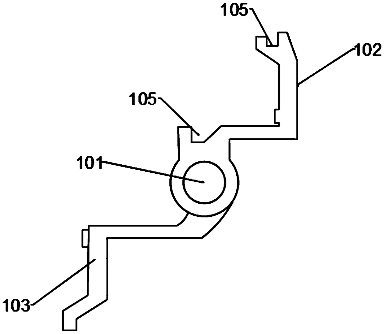 An automatic closing device for fireproof windows