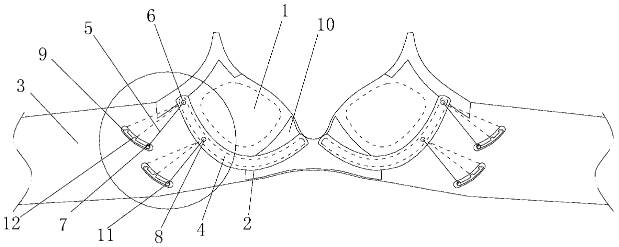 Elastic ring fine-tuning bra