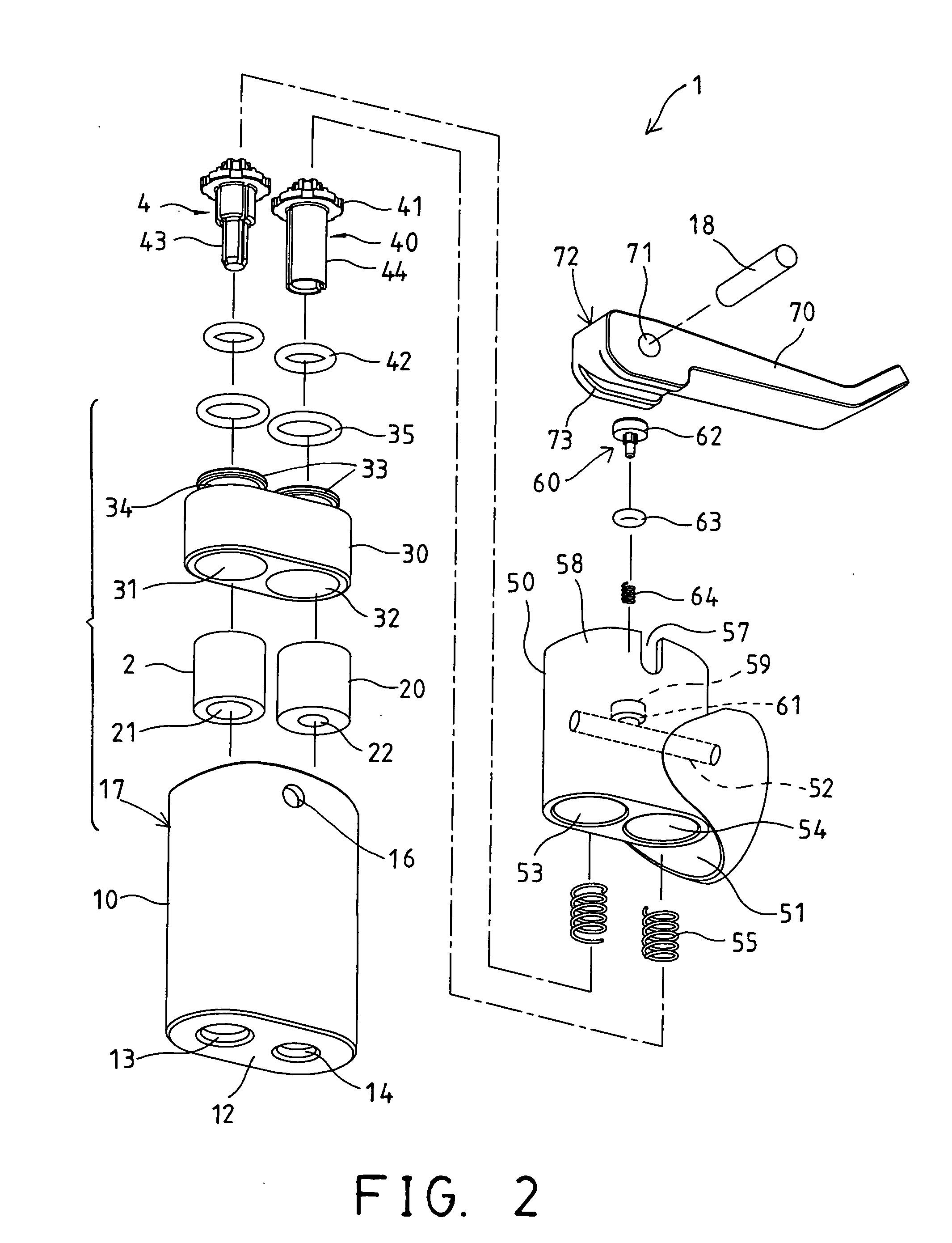 Pump connector device for different valves
